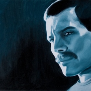 Freddie Mercury - eredeti olaj festmény - Meska.hu