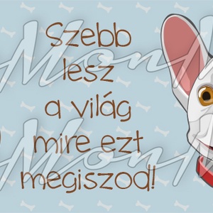 Kutya vigyor, bögre - Francia bulldog  -  - Meska.hu