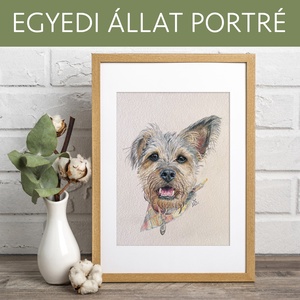 Kézzel készített állat portré, kutya, cica, ló, vadászgörény, papagáj - művészet - grafika & illusztráció - ceruzarajz - Meska.hu