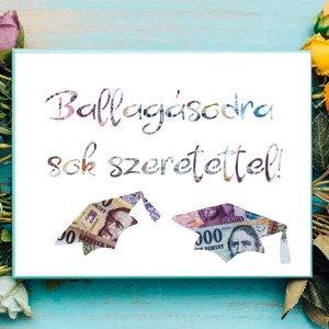 Ballagási ajándék pénzátadó képkeret , Otthon & Életmód, Dekoráció, Dísztárgy, , MESKA