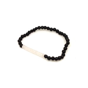 Bazalt hegyikristály golyó korong karkötő 45 mm, Ékszer, Karkötő, Ásványkarkötő, , MESKA