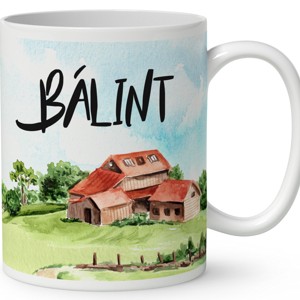 Névvel kérhető - Gazda manó kecskével mintás bögre - otthon & életmód - konyhafelszerelés, tálalás - tálalás - bögre & csésze - Meska.hu