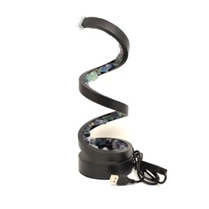 Nyers fluorit spirál torony ásvány hangulatlámpa 25 cm - Meska.hu