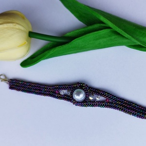 Calypso karkötő - ékszer - karkötő - gyöngyös karkötő - Meska.hu