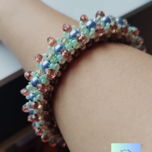 Beach karkötő - ékszer - karkötő - gyöngyös karkötő - Meska.hu