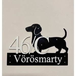 3D Nyomtatott Házszámtábla Házőrzővel - Meska.hu