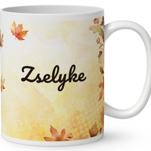 Névvel kérhető - Cuki őszi esernyős kiskacsa mintás bögre - otthon & életmód - konyhafelszerelés, tálalás - tálalás - bögre & csésze - Meska.hu