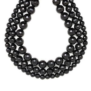 Onix fazettált golyó 8mm  ékszerkészítő alapanyag (füzér), Kellékek & szerszámok, Ásvány alapanyag, Ásványfüzér, , MESKA