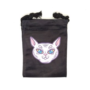 Macskafej mintás szütyő � textil ajándéktasak 13x18 cm - Meska.hu