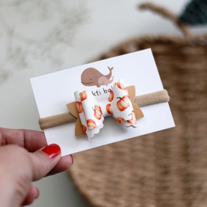 Tök mintás elasztikus pánt babáknak - Meska.hu