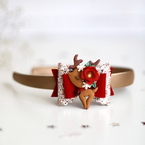 Téli rénszarvas hajráf, hajpánt, Ruha & Divat, Hajdísz & Hajcsat, Hajráf & Hajpánt, Varrás, MESKA