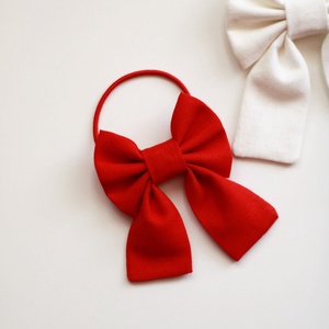 Piros hajgumi, hajdísz, hajbavaló - ruha & divat - hajdísz & hajcsat - hajgumi - Meska.hu