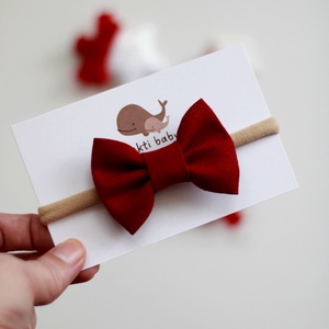 Bordó midi masnis elasztikus fejpánt , baba fejpánt, hajpánt, Ruha & Divat, Hajdísz & Hajcsat, Hajráf & Hajpánt, Varrás, MESKA