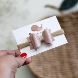 Dirtyrose vegán bőr  elasztikus fejpánt , baba fejpánt, hajpánt - Meska.hu