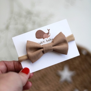 Barna sima masnis elasztikus fejpánt , baba fejpánt, hajpánt, Ruha & Divat, Hajdísz & Hajcsat, Hajráf & Hajpánt, Varrás, MESKA