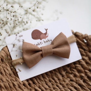 Barna sima masnis elasztikus fejpánt , baba fejpánt, hajpánt - ruha & divat - hajdísz & hajcsat - hajráf & hajpánt - Meska.hu