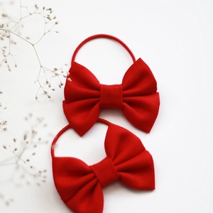 Piros dupla masnis hajgumi, hajdísz, hajbavaló, Ruha & Divat, Hajdísz & Hajcsat, Hajgumi, Varrás, MESKA