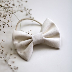 Ekrü maxi masnis hajgumi, hajdísz, hajbavaló - Meska.hu