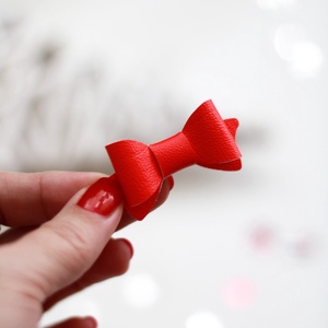 Piros mini hajcsat, hajcsat, Ruha & Divat, Hajdísz & Hajcsat, Hajcsat & Hajtű, Varrás, MESKA