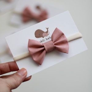 Sötétebb rózsaszín midi masnis elasztikus fejpánt , baba fejpánt, hajpánt - ruha & divat - hajdísz & hajcsat - hajráf & hajpánt - Meska.hu