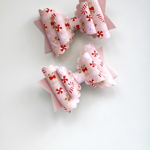 Karácsonyi mézis hajcsat, gyerek hajcsat, hajcsat - ruha & divat - hajdísz & hajcsat - hajcsat & hajtű - Meska.hu