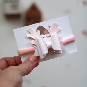 Rénszarvas elasztikus fejpánt - ruha & divat - hajdísz & hajcsat - hajráf & hajpánt - Meska.hu