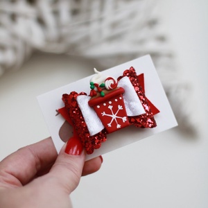 Karácsonyi forrócsoki hajcsat - Meska.hu