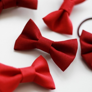 Bordó pamut hajcsat - ruha & divat - hajdísz & hajcsat - hajcsat & hajtű - Meska.hu