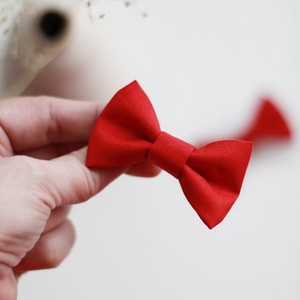 Piros pamut hajcsat - Meska.hu