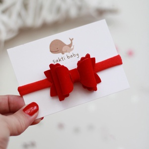 Bársony elasztikus fejpánt - Meska.hu