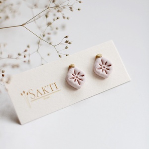 Karácsonyfa dísz gomb fülbevaló - ékszer - fülbevaló - pötty fülbevaló - Meska.hu