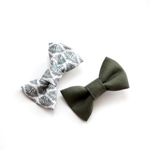 Zöld mintás hajcsat szett - ruha & divat - hajdísz & hajcsat - hajcsat & hajtű - Meska.hu