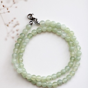 Jade nyaklánc 6mm-es ásványékszer, nyaklánc - Meska.hu