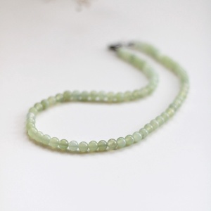 Jade nyaklánc 6mm-es ásványékszer, nyaklánc - ékszer - nyaklánc - gyöngyös nyaklánc - Meska.hu