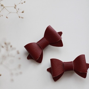 Bordó mini hajcsat, hajcsat - Meska.hu