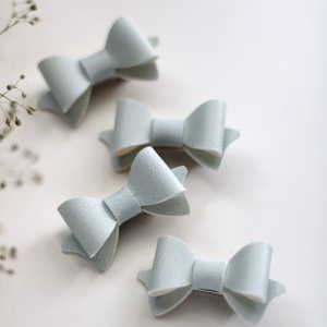 Világoskék mini hajcsat, hajcsat - Meska.hu