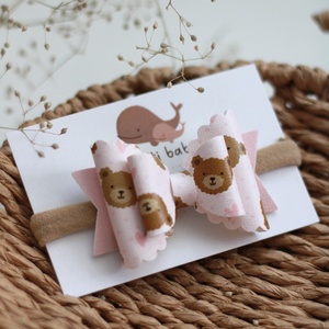 Mackó elasztikus fejpánt - Meska.hu