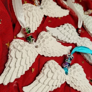 Angyalszárny - karácsony - karácsonyi lakásdekoráció - karácsonyfadíszek - Meska.hu