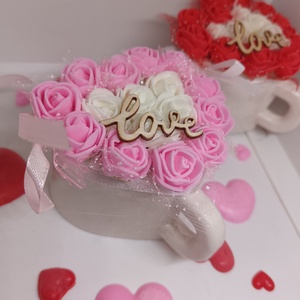 Bögrés rózsa box - Meska.hu