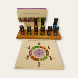 Tölgyfából készült esszenciális illóolajtartó 6db 5ml és 6db doTERRA Roll-on tárolására - otthon & életmód - dekoráció - dísztárgy - Meska.hu