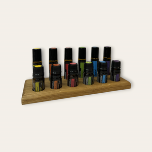 Tölgyfából készült esszenciális illóolajtartó 6db 5ml és 6db doTERRA Roll-on tárolására - otthon & életmód - dekoráció - dísztárgy - Meska.hu