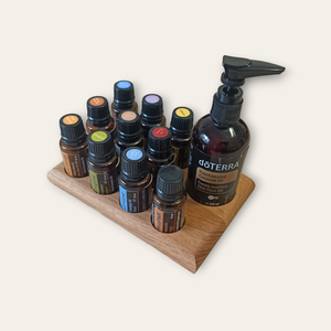 doTERRA 15ml és frakcionált kókuszolaj tároló tölgyfából - otthon & életmód - dekoráció - dísztárgy - Meska.hu