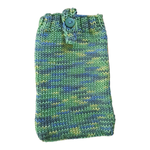 Zöld színátmenetes kötött telefontok - táska & tok - pénztárca & más tok - telefontok - Meska.hu