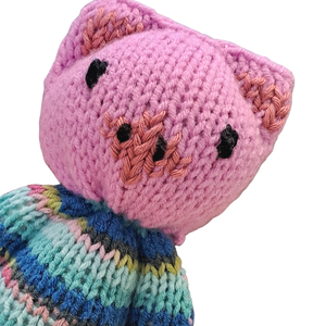 Kézzel kötött kismalac - játék & sport - plüssállat & játékfigura - malac - Meska.hu