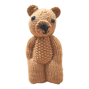 Kézzel kötött barna kismackó, Játék & Sport, Plüssállat & Játékfigura, Maci, Kötés, Horgolás, MESKA