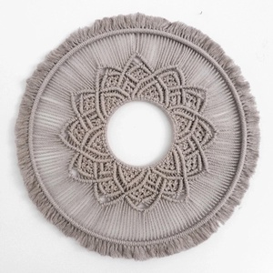 Zen makramé mandala falidísz/álomfogó, boho dekoráció - Meska.hu