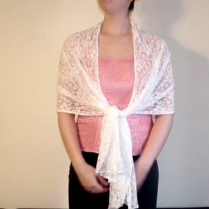 Csipke stóla, vállkendő -  - Meska.hu