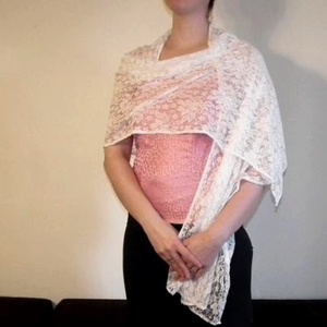 Csipke stóla, vállkendő -  - Meska.hu