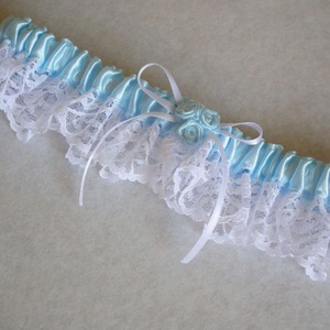 Rose esküvői combcsipke, legényfogó - esküvő - kiegészítők - harisnyatartó & valami kék - Meska.hu