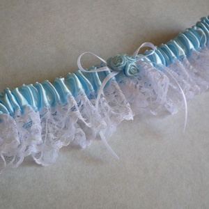 Rose esküvői combcsipke, legényfogó - esküvő - kiegészítők - harisnyatartó & valami kék - Meska.hu